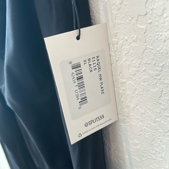 Splits59 Raquel High Waist Flare Black Leggings - Picture 4 of 9